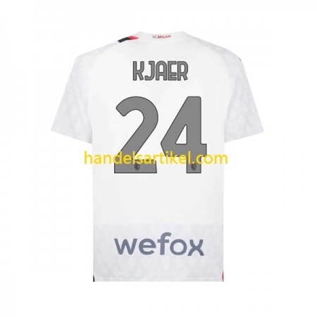 AC Mailand Simon Kjaer 24 Auswärts Trikotsatz 2023/24 Kurzarm